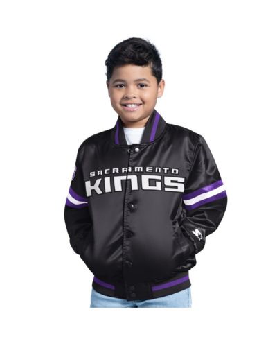 Детская куртка Starter Sacramento Kings Scrimmage Full-Snap Varsity Black