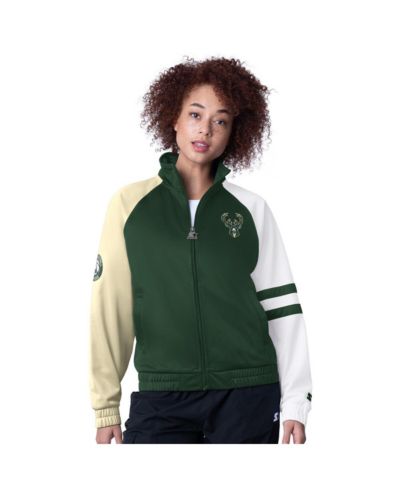 Starter Женская ветровка Milwaukee Bucks Line Up Dolman Raglan Full-Zip