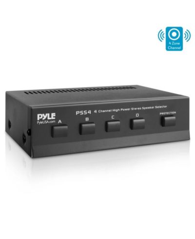 Pyle PSS4 4-Channel Stereo Speaker Selector