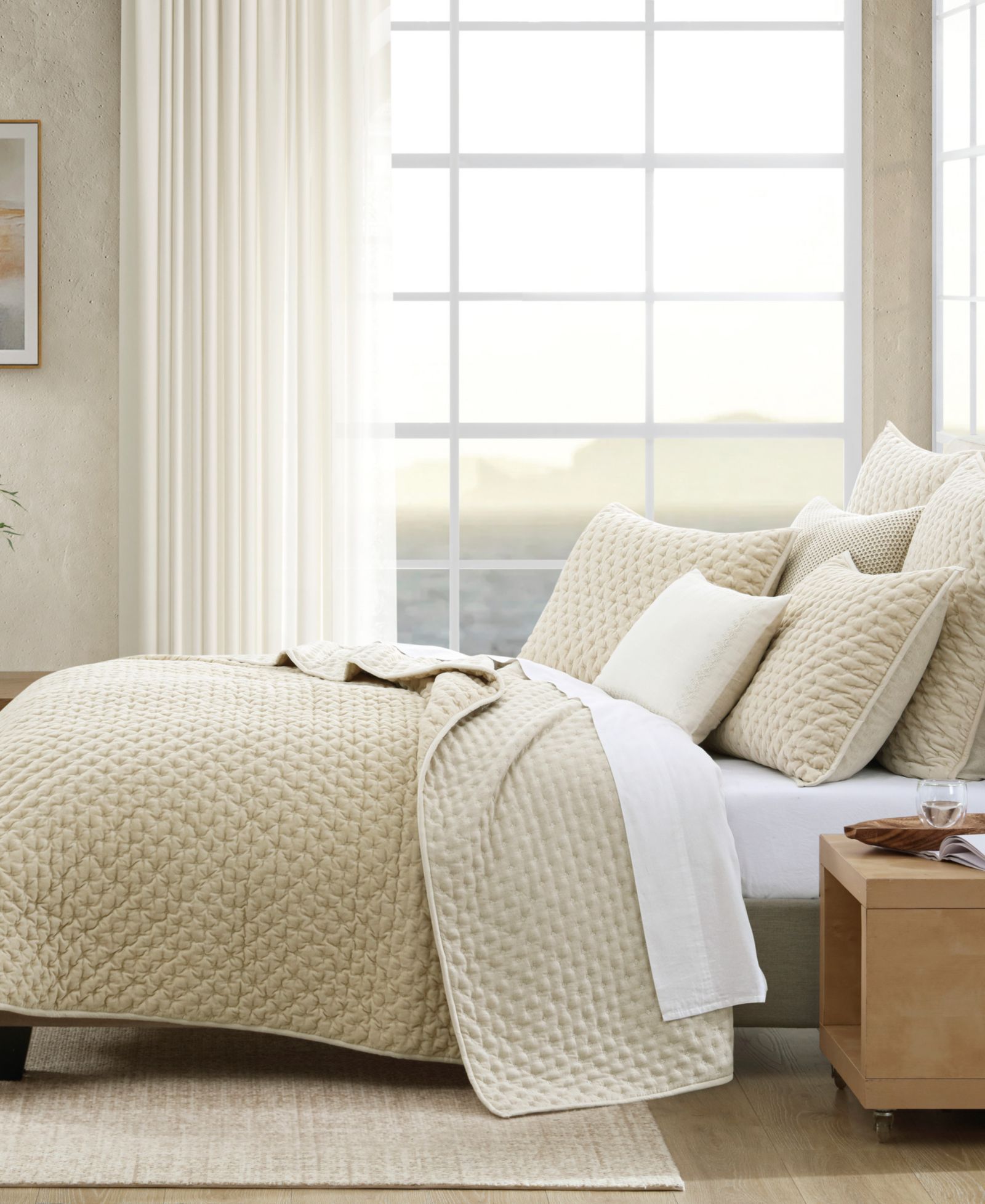 DKNY Pure Velvet 3-Pc. Quilt Set, King