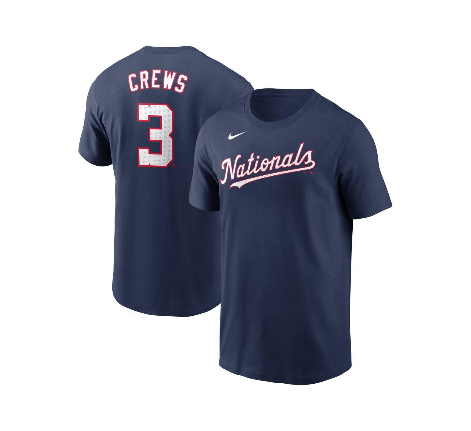 Nike Men's Dylan Crews Navy Washington Nationals Fuse Name & Number T-Shirt