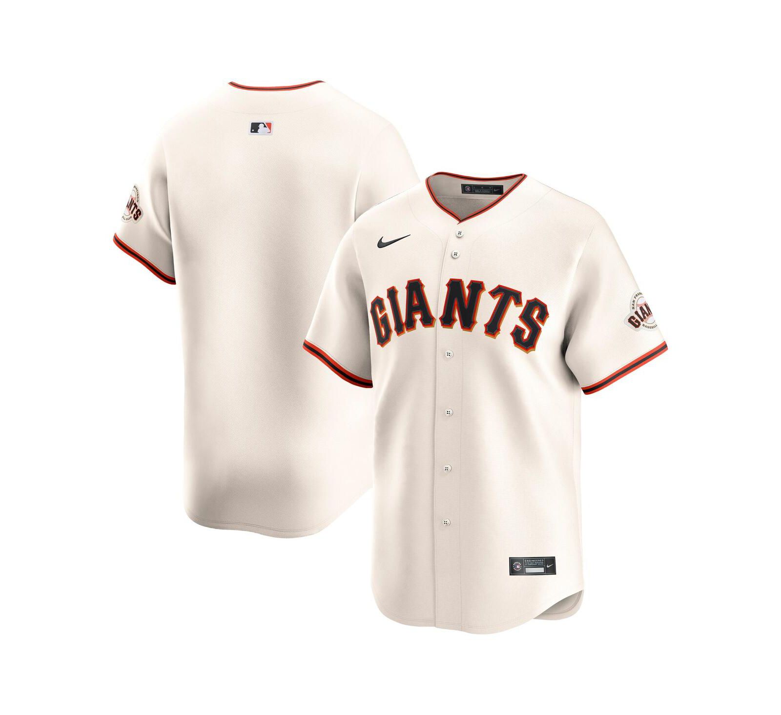 Мужская джерси Nike San Francisco Giants Home Limited кремового цвета