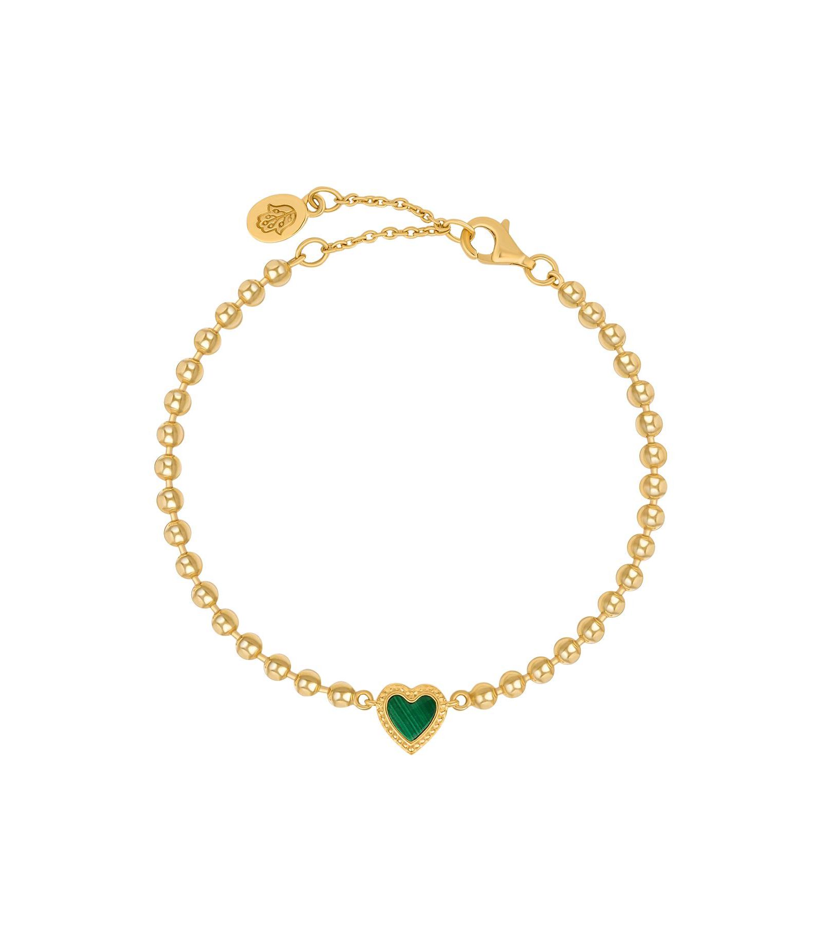 Blessings of Love браслет Malachite Heart