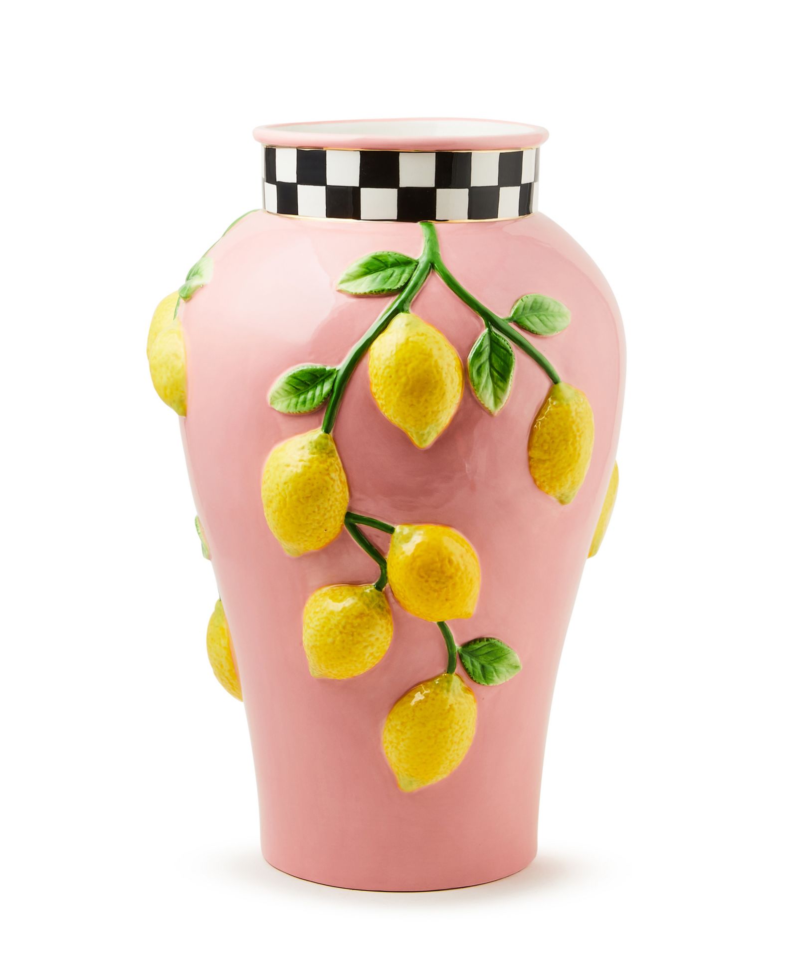 Mackenzie-Childs Tutti Frutti Lemon Vase