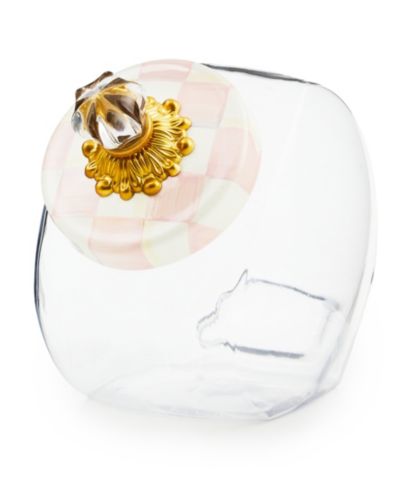 MacKenzie-Childs Sweets Jar с Rosy Check Enamel Lid