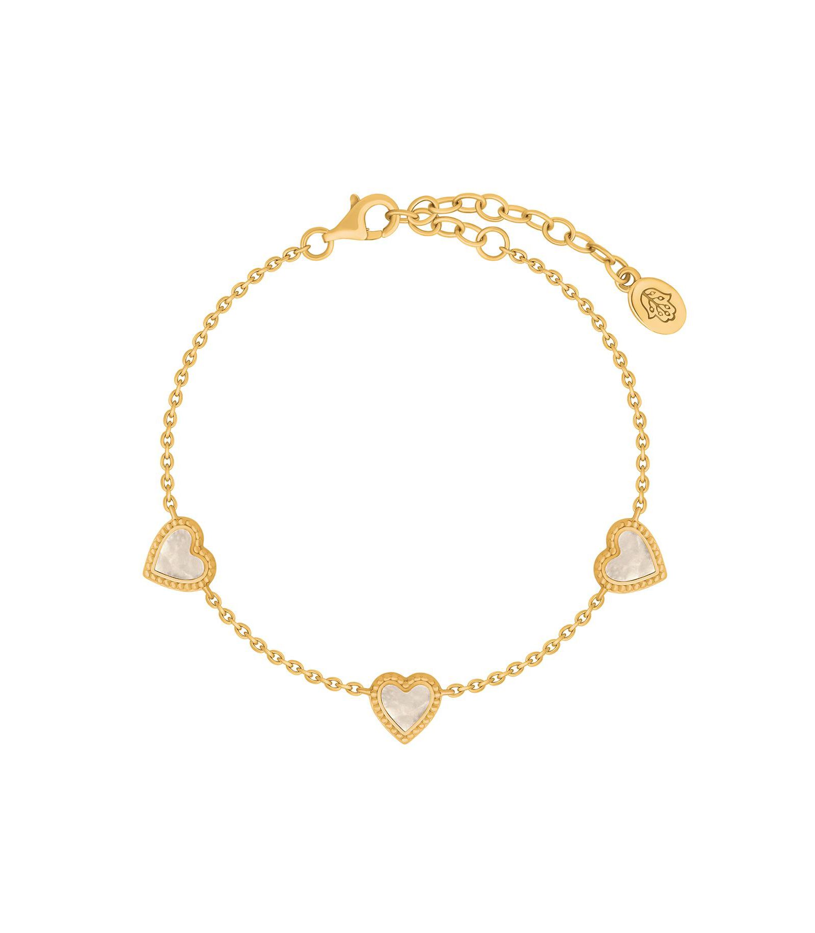 Браслет Heartfelt Gratitude Mother of Pearl Heart