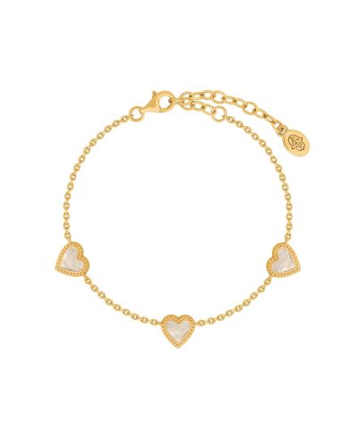 Heartfelt Gratitude Mother of Pearl Heart Bracelet