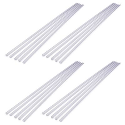 DELight 3.3" Plastic U Channel System 20PCS DEL-M011M for 9/16"W Warm White Rope Light Models DEL-D50W,DEL-D100W,DEL-D150W