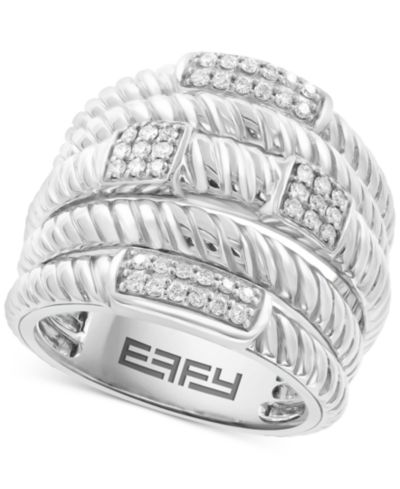 EFFY® Кольцо с бриллиантами в серебряной оправе