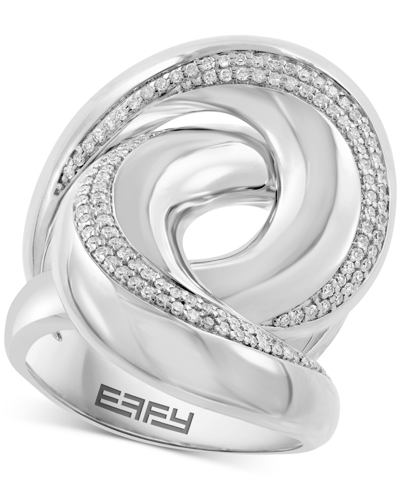 Кольцо EFFY® Diamond Statement (1/3 ct. t.w.) в серебре Sterling Silver