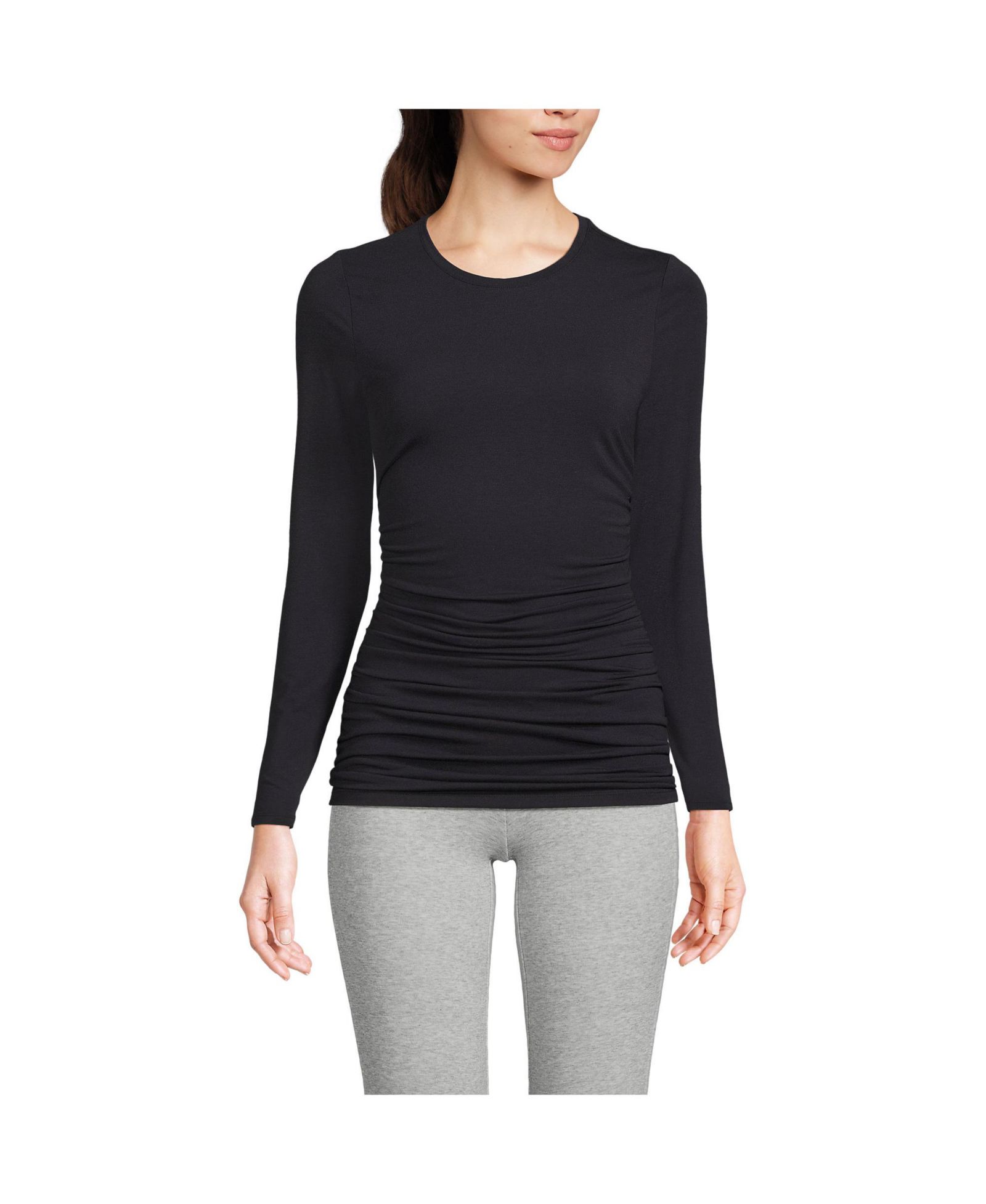 Lands' End Women's Power Performance Long Sleeve Fitted Tee
