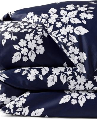 Deep sea navy/white floral