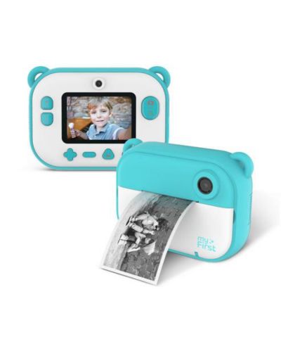 Детская камера моментальной печати myFirst Insta 2 (Blue), 12MP Photos, 1080P Video, Front & Selfie Lens