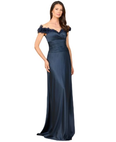 Lara Women's Off Shoulder Satin Gown