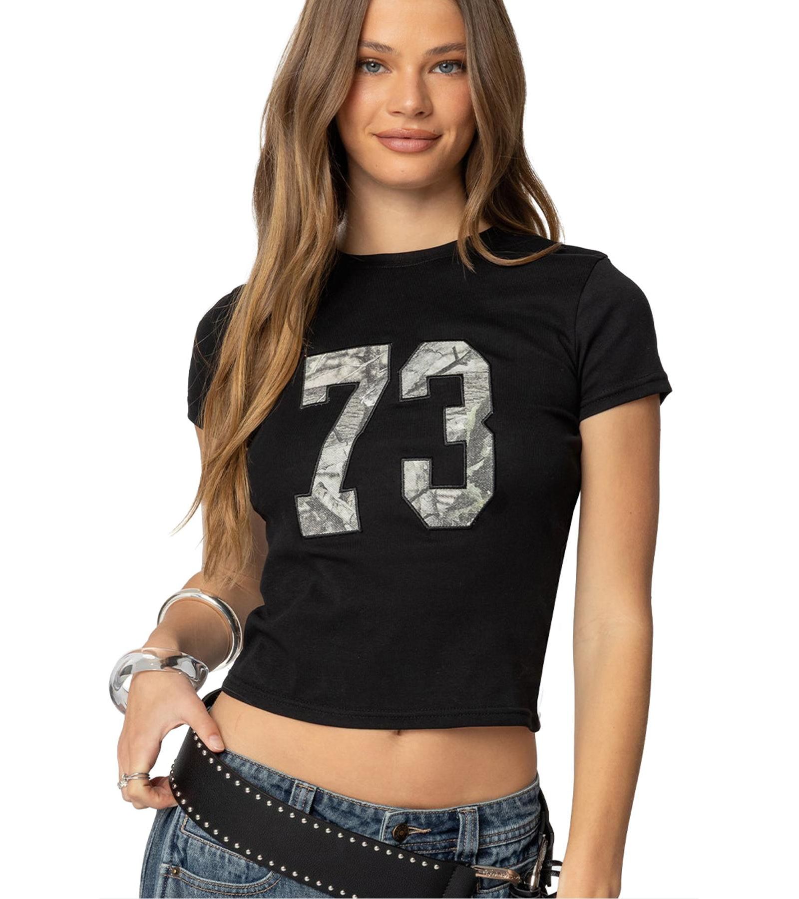 Женская футболка Edikted Camo 73 T Shirt