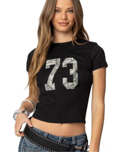 Женская футболка Edikted Camo 73 T Shirt