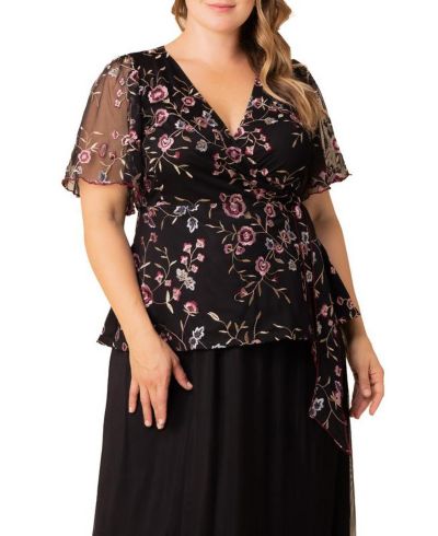 Kiyonna Plus Size Расширенная модель топ Rosalie
