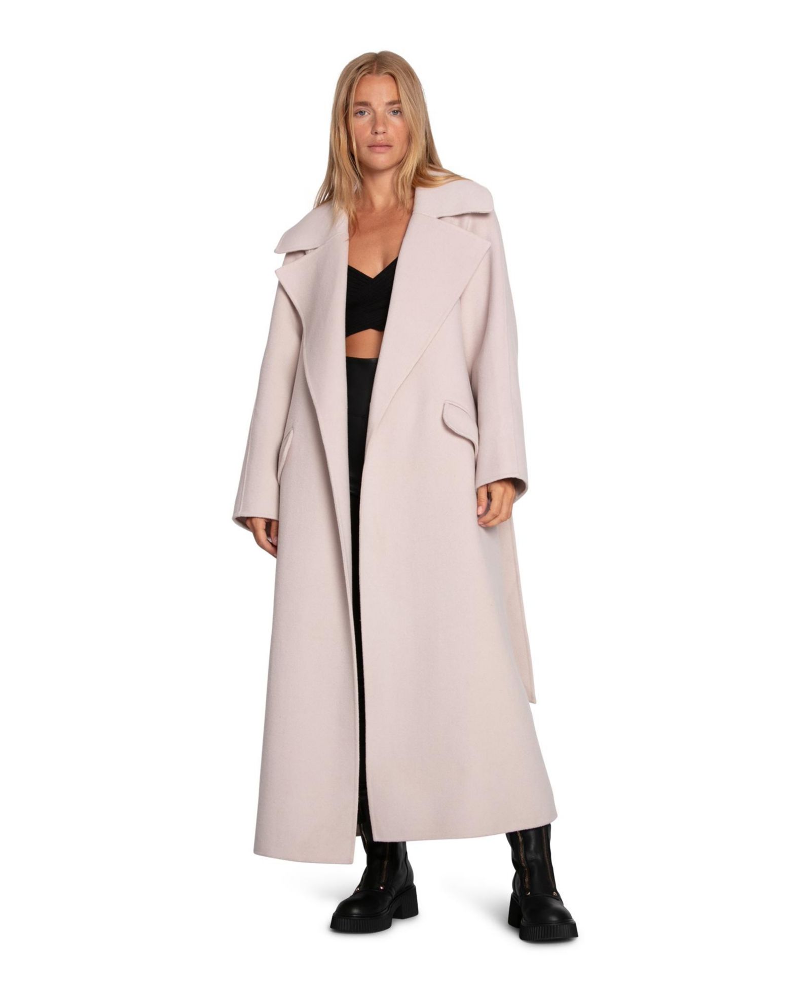 Belle & Bloom Women's Heart To Heart Large Collar Maxi Coat