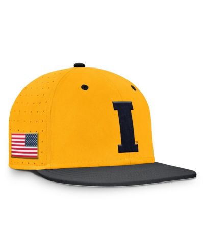 Мужская кепка Nike Gold Iowa Hawkeyes On-Field Dugout True Performance Fitted