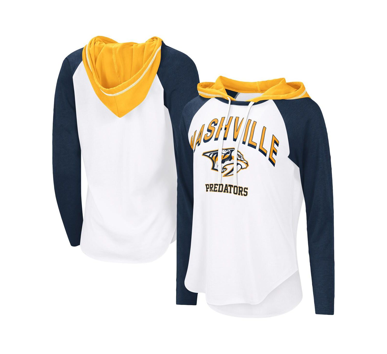 G-III 4Her by Carl Banks Женская толстовка с длинным рукавом Raglan Nashville Predators