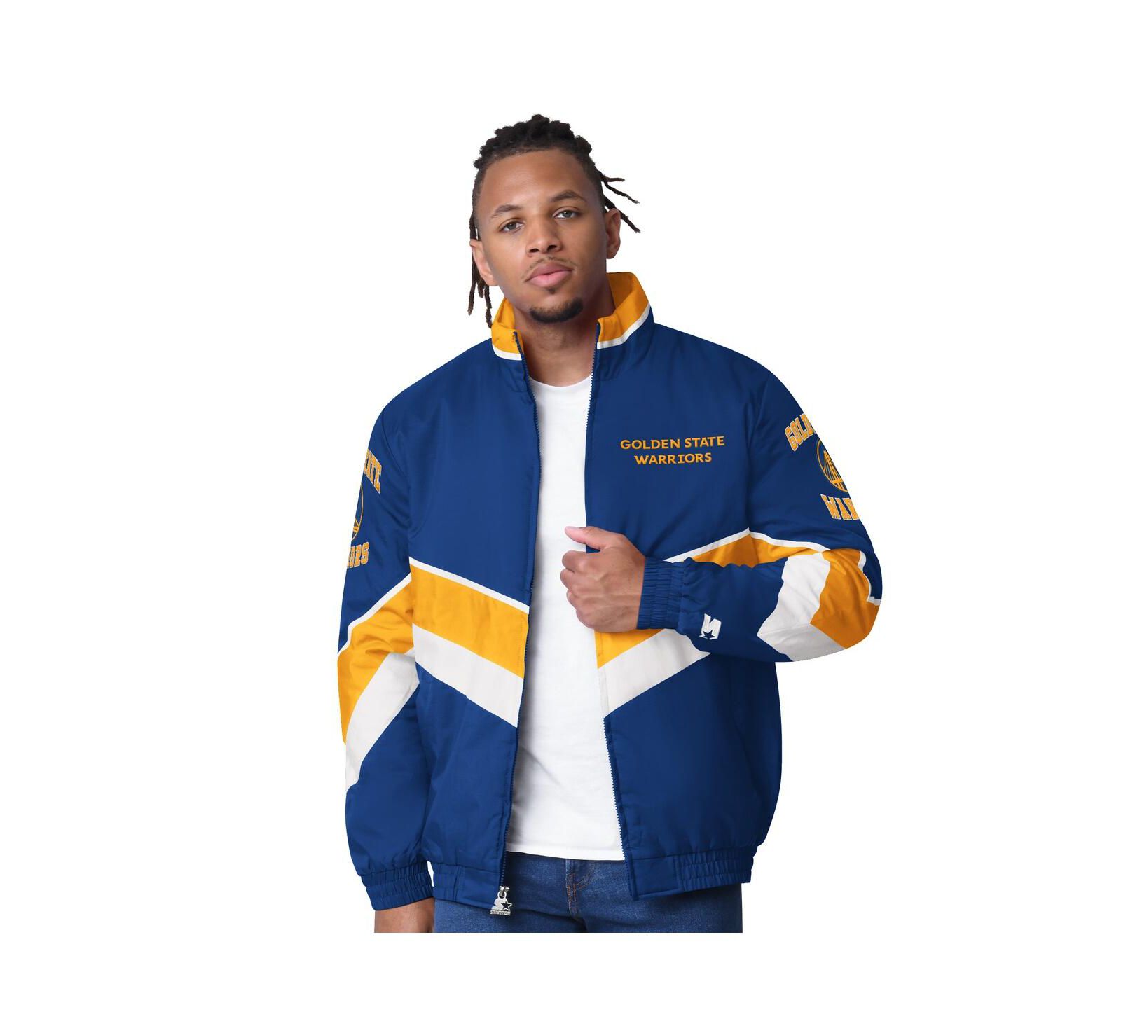 Мужская куртка Starter Oxford Full-Zip Royal Golden State Warriors Captain
