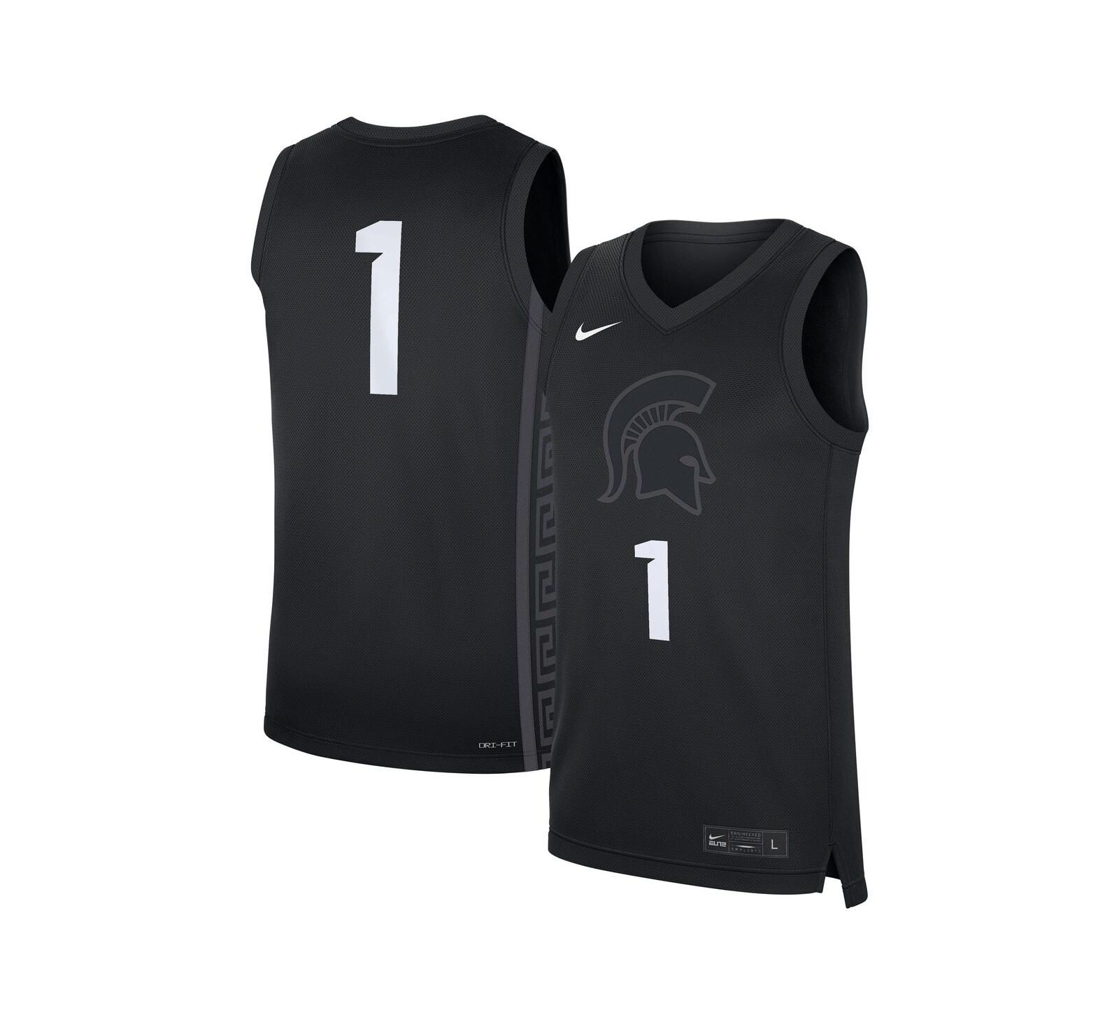 Мужская реплика джерси Nike Black Michigan State Spartans Alternate