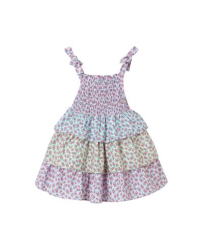 Платье Andy & Evan Little Girls Toddler/Child Color Blocked Floral Tiered
