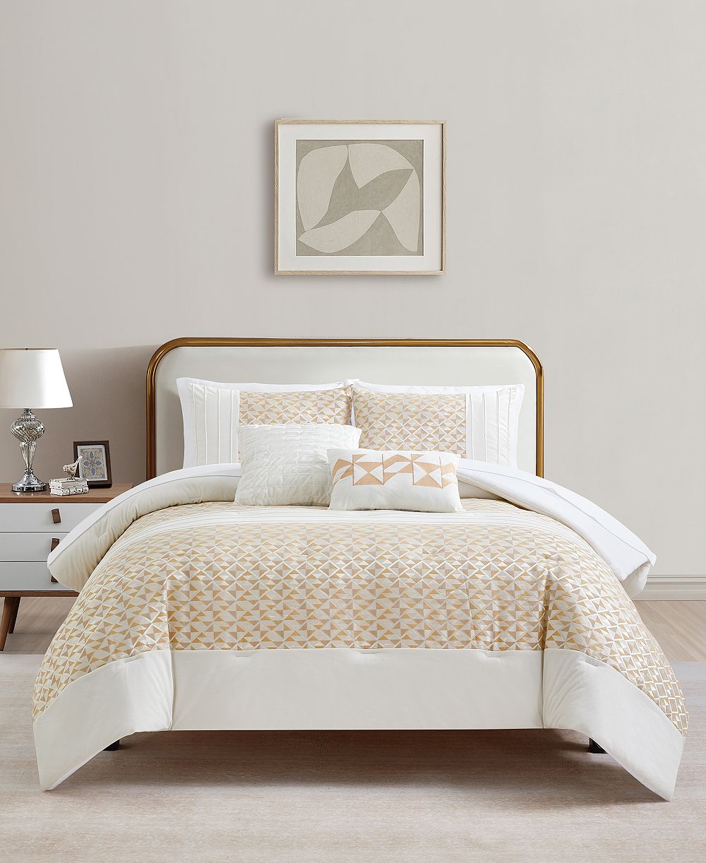 Macy's Neutral Dalton 9-Pc. Comforter Set, California King