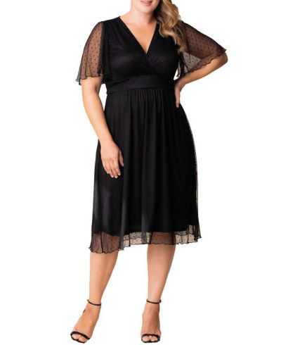 Женское коктейльное платье Plus Size Kiyonna Margot Mesh