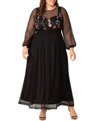 Вечернее платье Kiyonna Plus Size Mystique Mixed Media