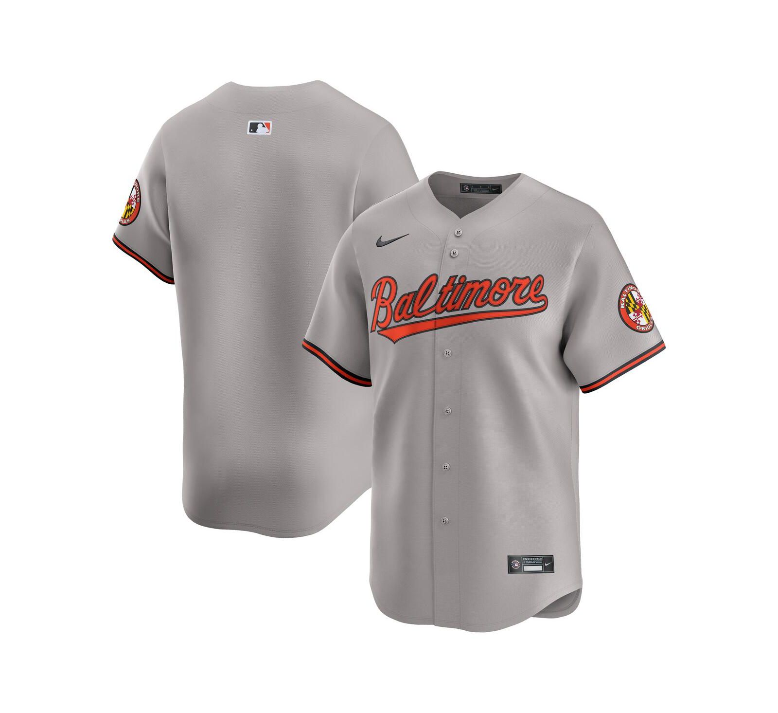 Nike Мужская джерси Baltimore Orioles Road Limited, серая