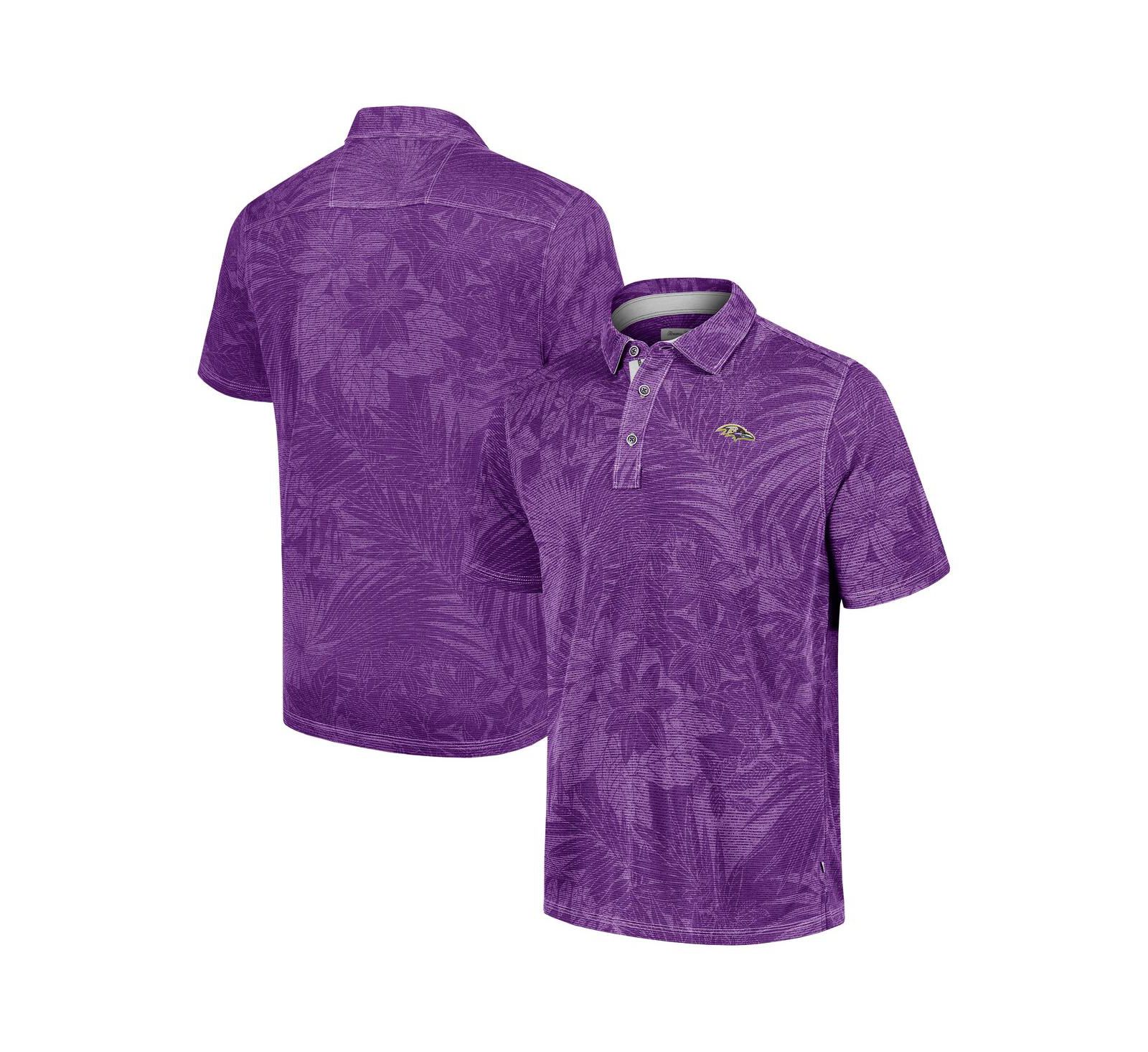 Мужская рубашка-поло Tommy Bahama Purple Baltimore Ravens Sport Santiago Paradise