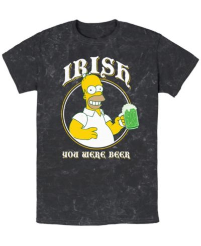 Мужская футболка The Simpsons Irish You Were Beer Short Sleeve