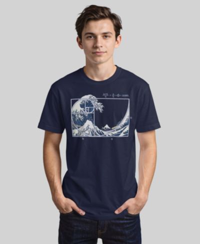 Design By Humans Men's The Great Fibonacci Wave Short-Sleeve T-Shirt