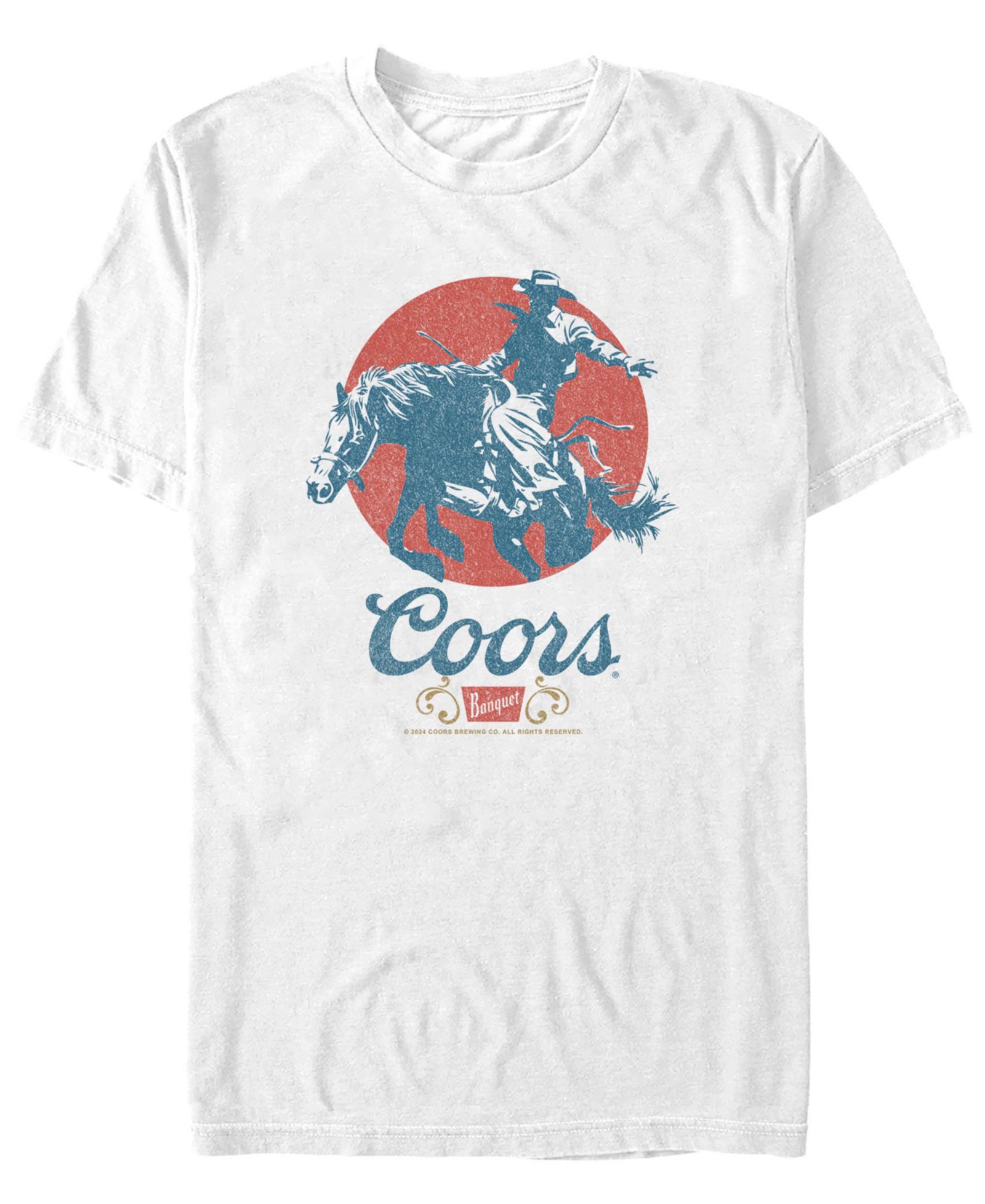 Coors Brewing Company Men's Longhorn Banquet Short Sleeve T-Shirt