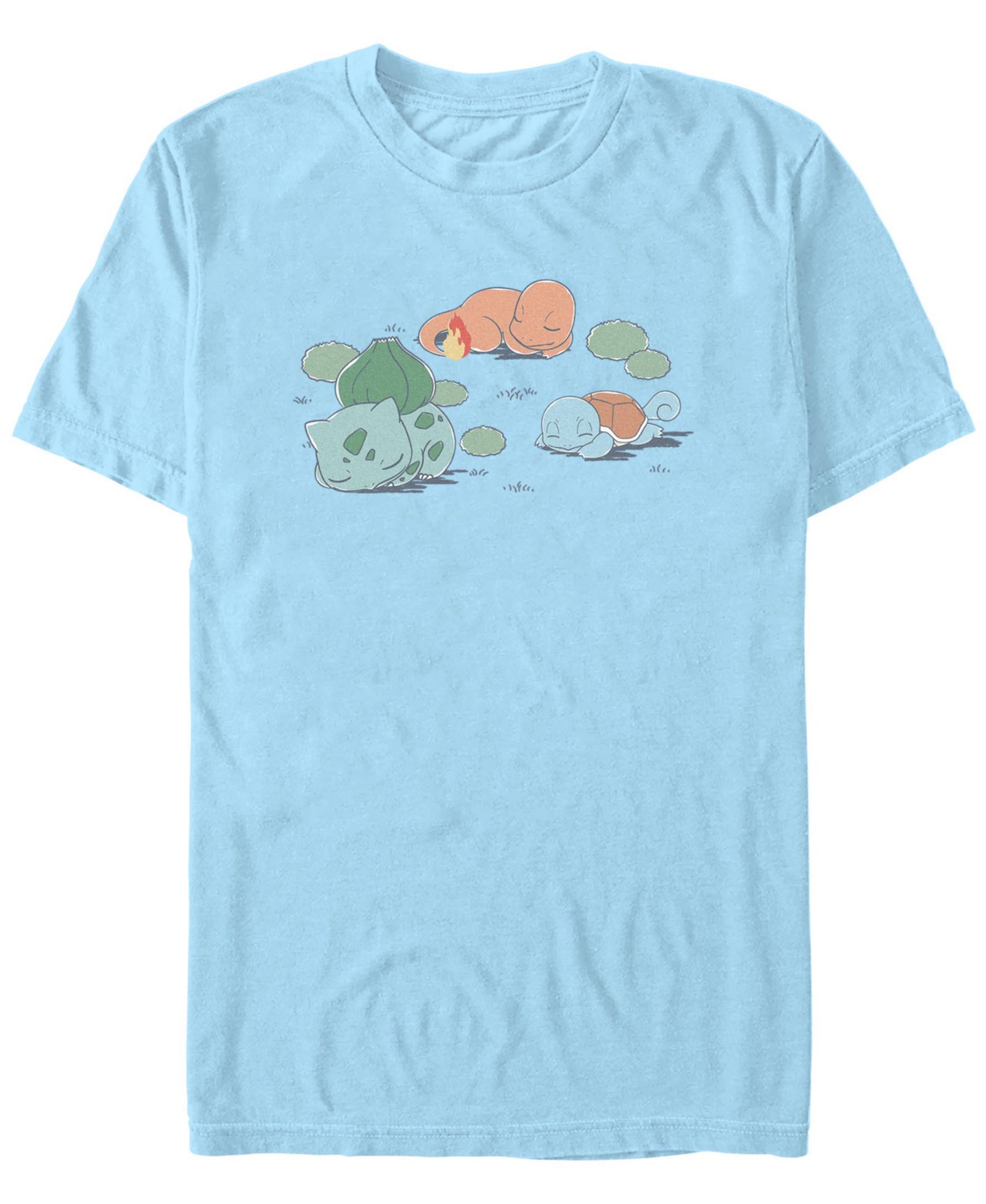 Pokémon Men's Bulbasaur Charmander Squirtle Short Sleeve T-Shirt