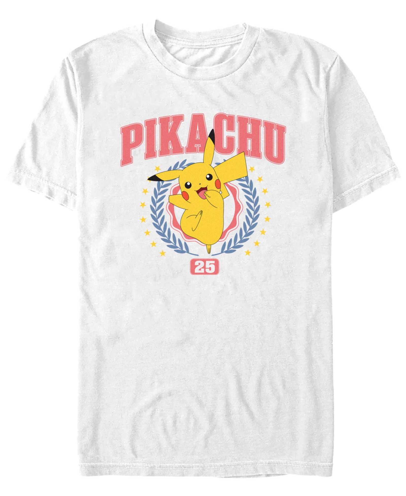 Pokémon Men's Pikachu Collegiate Short Sleeve T-Shirt