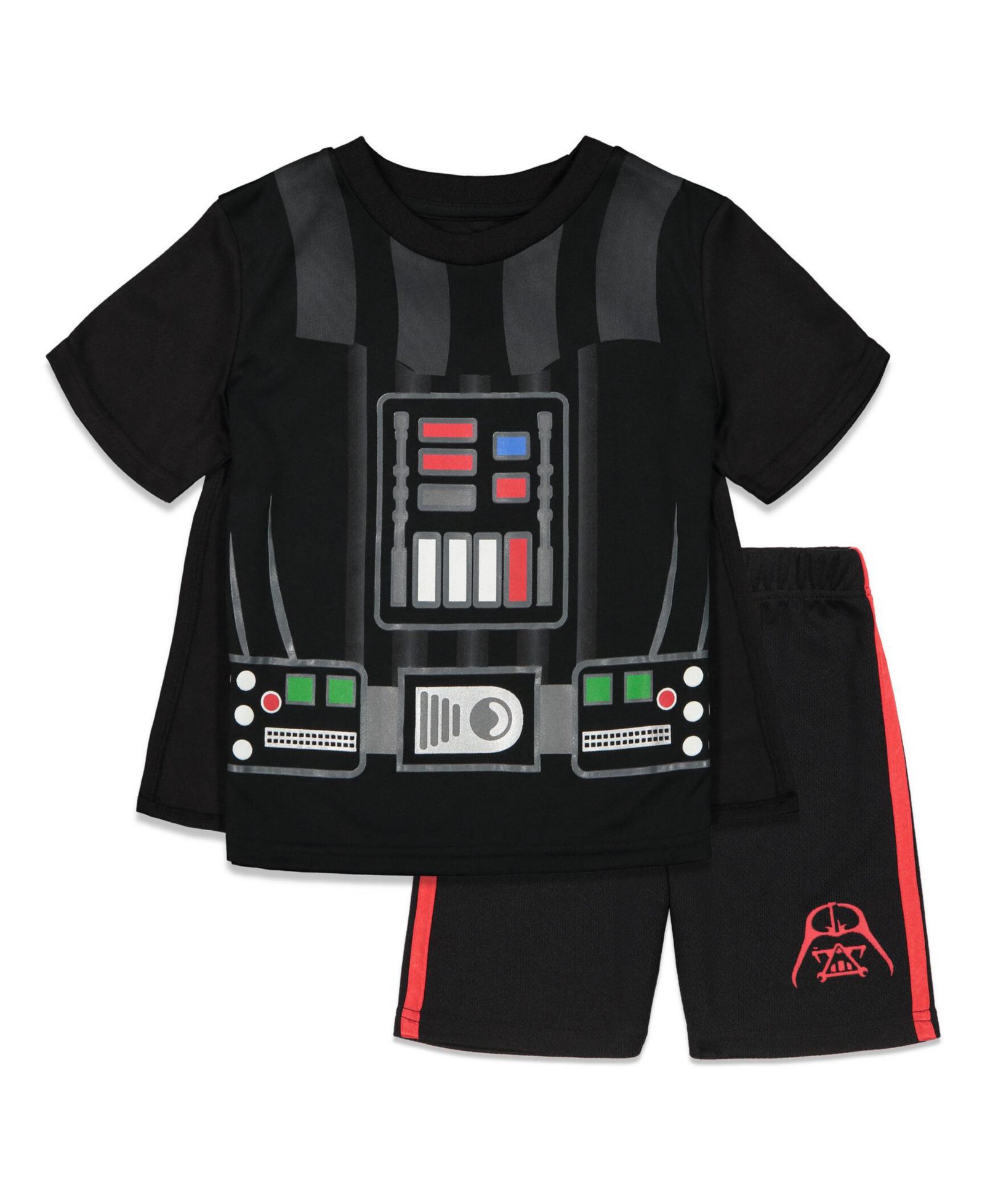Star Wars костюм Darth Vader: футболка, шорты и плащ, 3 предмета