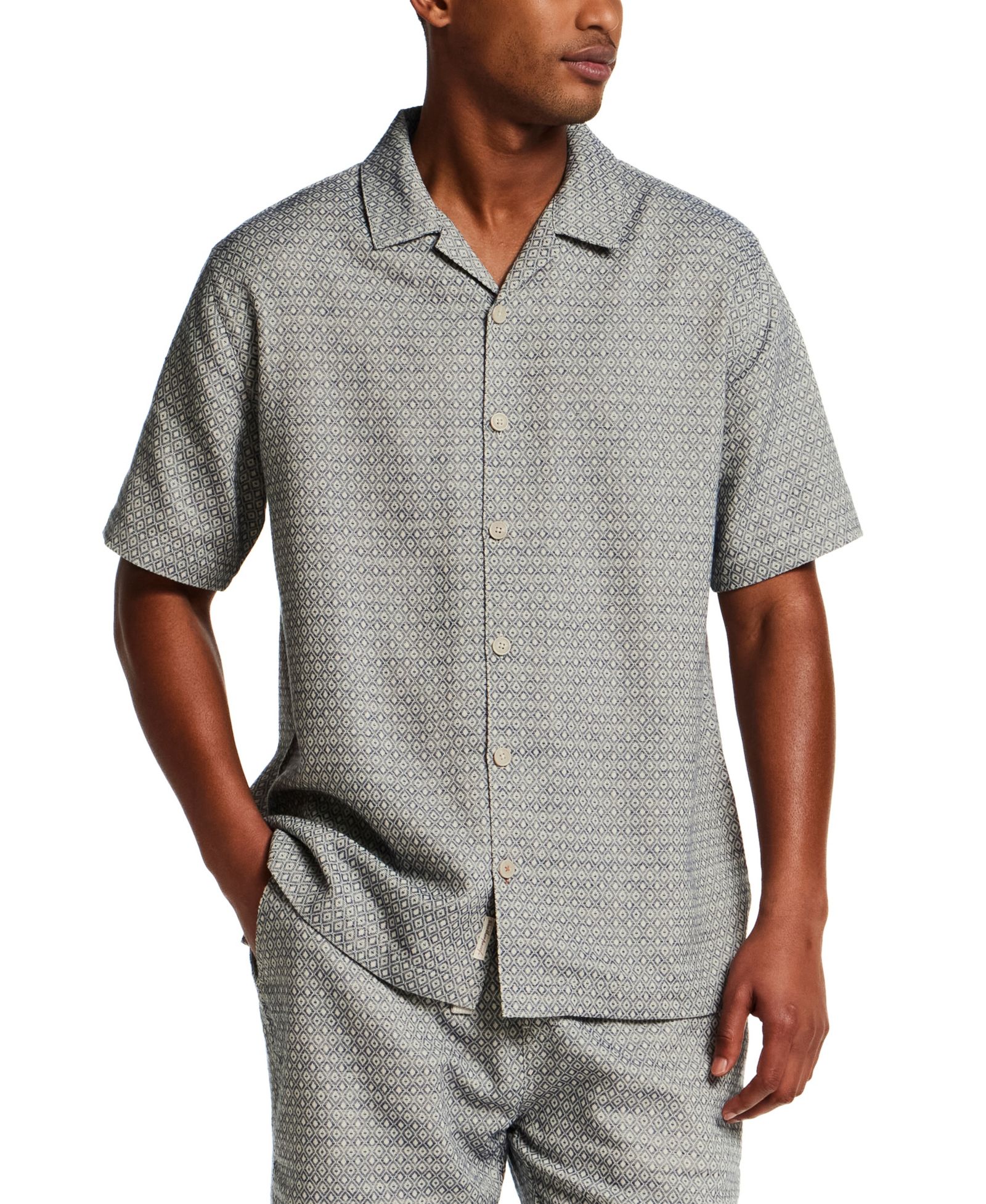 Weatherproof Vintage Men's Jacquard Knit Shirt