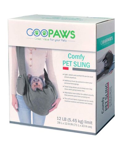Сумка-переноска для домашних животных Comfy Pet Sling: Grey