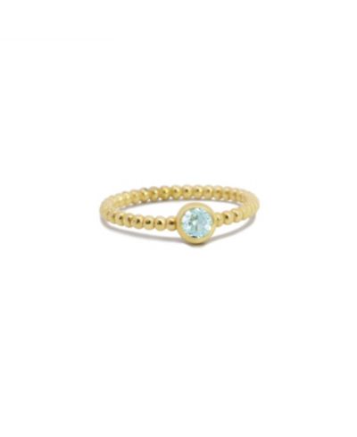 The Lovery Кольцо Aquamarine с бусинами