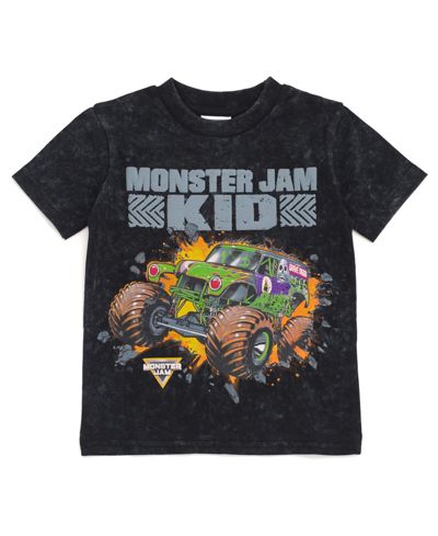 Детская футболка Monster Jam Little Boys Vintage Wash Matching Family Grave Digger
