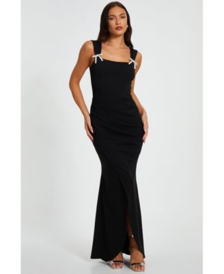 Женское платье QUIZ Bow Wrap Maxi