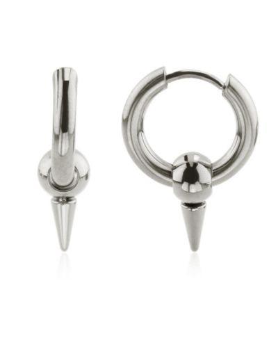Серьги Ash Spike Huggie Non-Plated Stainless Steel