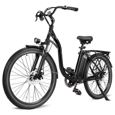 350W Adult Electric Bike with Removable Battery and 26-Inch Wheels