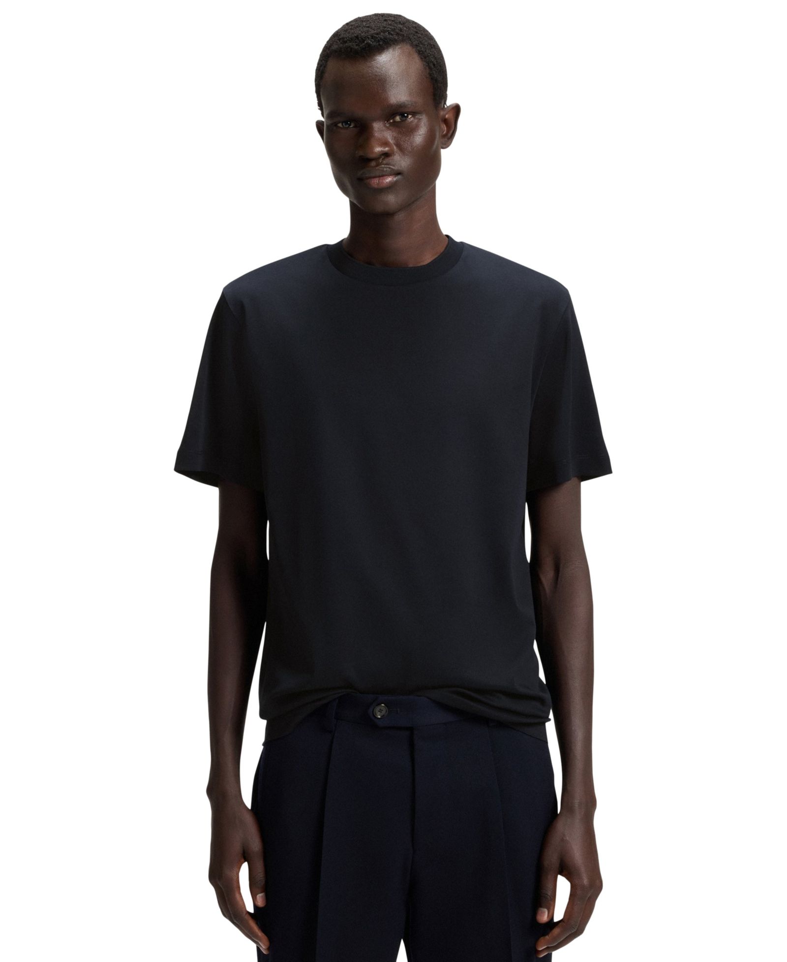 BOSS by Hugo Boss Мужская футболка из мерсеризованного хлопка Regular-Fit