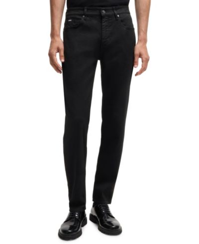 Мужские джинсы BOSS by Hugo Boss черные супермягкие regular-fit