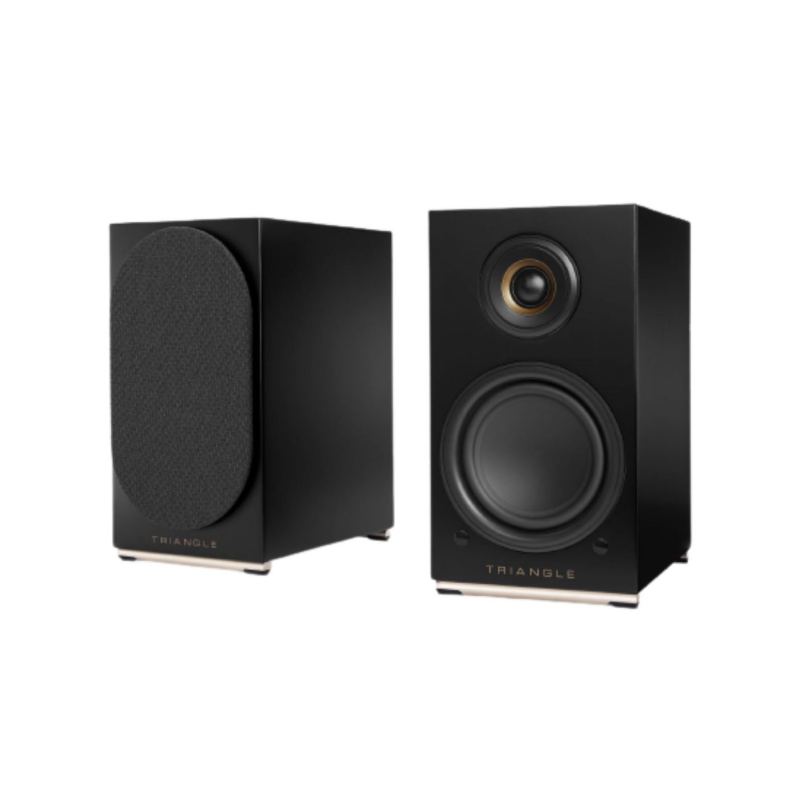 Triangle AIO Twin Powered Turntable-Compatible Bookshelf Speakers, Pair
