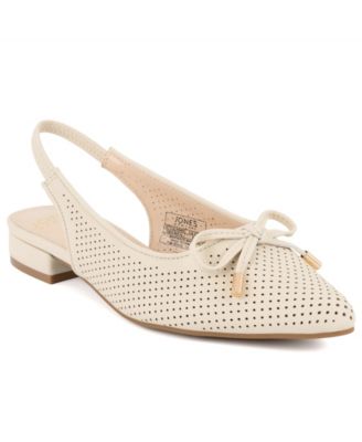 Jones New York Women's Qeemeh Perforated Slingback Flats