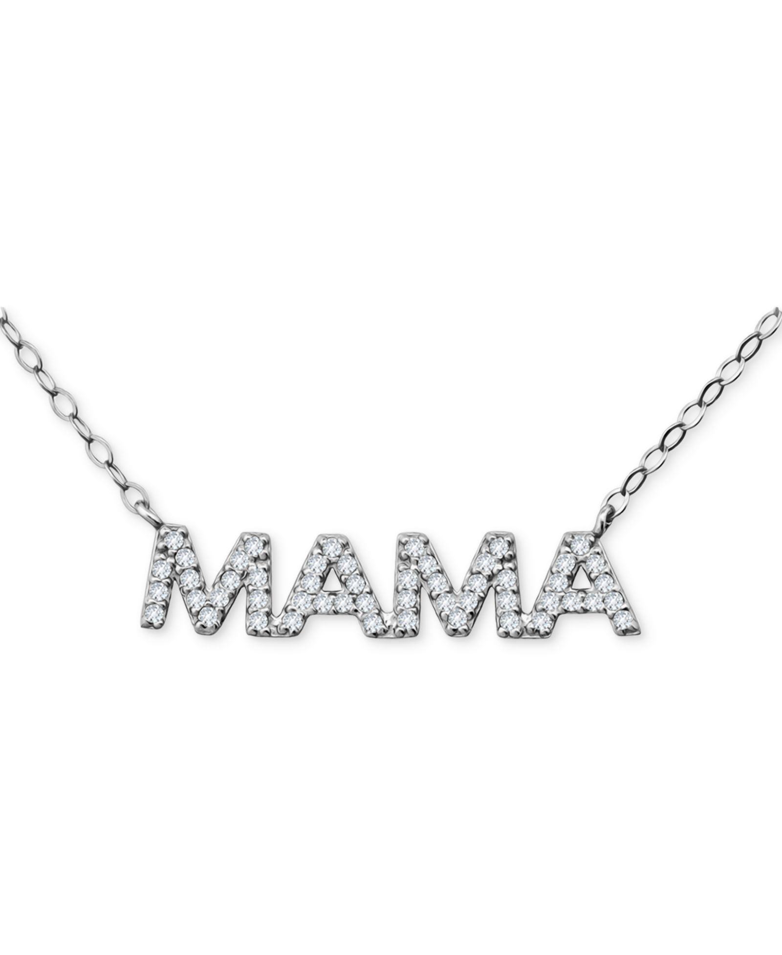 Подвеска Giani Bernini Cubic Zirconia Mama в позолоченном серебре 18k Gold-Plated Sterling Silver, 16" + 2" extender